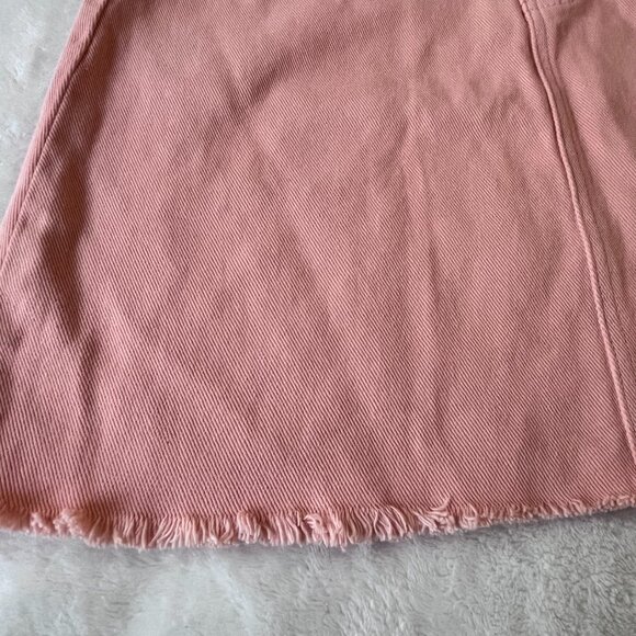 Sadie & Sage Pink Denim Raw Hem Skirt Size Medium - Picture 8 of 8